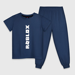 Пижама хлопковая детская ROBLOX, цвет: тёмно-синий