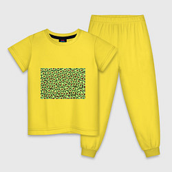 Пижама хлопковая детская АВОКАДО, цвет: желтый