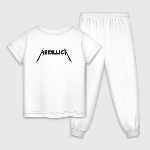 Детская пижама Metallicaспина / Белый – фото 2