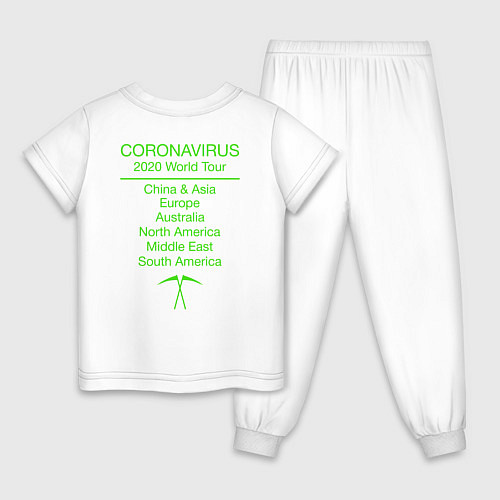 Детская пижама Covid-19 / Белый – фото 2