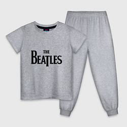 Пижама хлопковая детская The Beatles, цвет: меланж