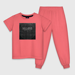 Пижама хлопковая детская The Killers цвета коралловый — фото 1