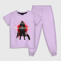 Пижама хлопковая детская Bloodborne цвета лаванда — фото 1