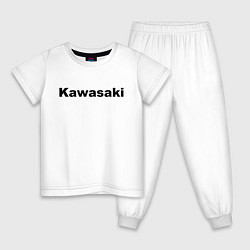 Пижама хлопковая детская KAWASAKI Z, цвет: белый