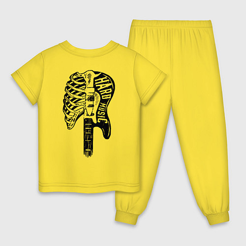 Детская пижама Hard rock / Желтый – фото 2