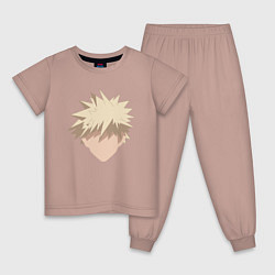 Пижама хлопковая детская Katsuki stan, цвет: пыльно-розовый