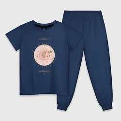 Пижама хлопковая детская Когтевран, цвет: тёмно-синий