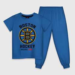Пижама хлопковая детская BOSTON BRUINS NHL, цвет: синий