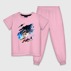 Пижама хлопковая детская Dragon Ball, цвет: светло-розовый
