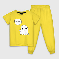 Пижама хлопковая детская My boo, цвет: желтый