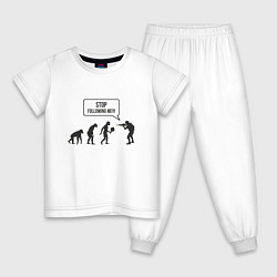 Пижама хлопковая детская CS GO спина Z, цвет: белый