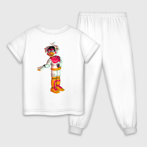 Детская пижама Фантайм Чика / Белый – фото 2