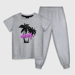 Пижама хлопковая детская GTA Vice City, цвет: меланж