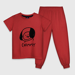 Пижама хлопковая детская ЧИММИ CHIMMY, цвет: красный