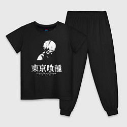 Пижама хлопковая детская Токийский гуль Tokyo Ghoul, цвет: черный