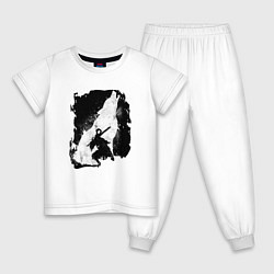 Пижама хлопковая детская DARK SOULS ТЁМНЫЕ ДУШИ, цвет: белый
