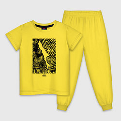 Пижама хлопковая детская Made in Sakhalin, цвет: желтый