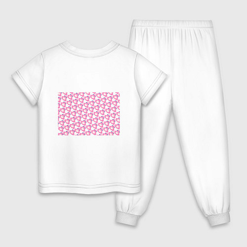 Детская пижама Сказочная розовая лягушка / Белый – фото 2