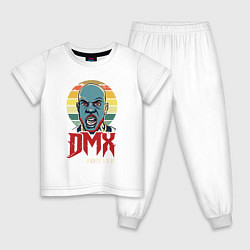 Пижама хлопковая детская DMX - Forever Scream, цвет: белый