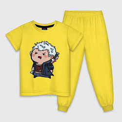 Пижама хлопковая детская Baby Nero, цвет: желтый