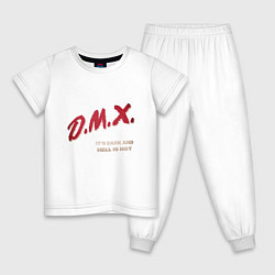Пижама хлопковая детская DMX - Dark And Hell, цвет: белый
