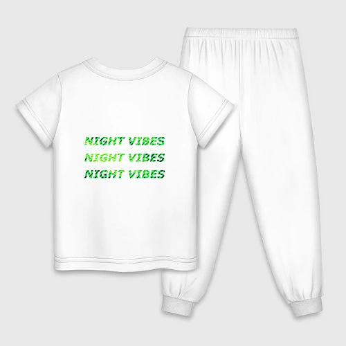 Детская пижама Ночной город / Белый – фото 2