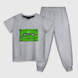 Пижама хлопковая детская Кассета Linkin park, цвет: меланж