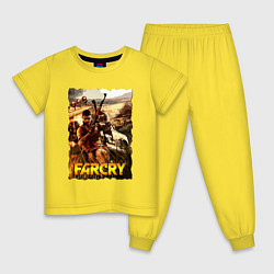 Пижама хлопковая детская FARCRY Fortune’s, цвет: желтый