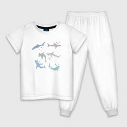 Детская пижама Акулы разные