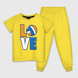 Детская пижама Love Volleyball