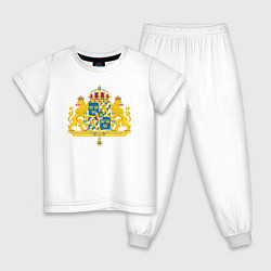Детская пижама Швеция Герб Швеции