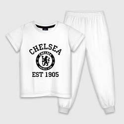 Пижама хлопковая детская Chelsea 1905, цвет: белый