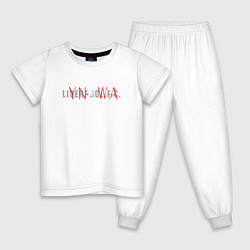 Пижама хлопковая детская Liverpool YNWA New 202223, цвет: белый