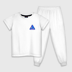 Пижама хлопковая детская SPACEX Илон Маск, цвет: белый
