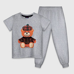 Детская пижама Медвежонок шотландец