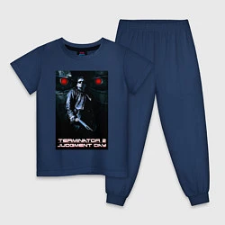 Пижама хлопковая детская Terminator JD, цвет: тёмно-синий