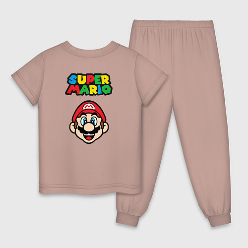 Детская пижама Mario Bu / Пыльно-розовый – фото 2