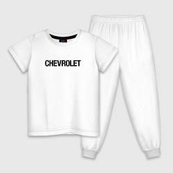 Детская пижама Chevrolet Лого Эмблема спина
