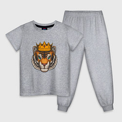 Детская пижама Тигр в короне Tiger in the crown