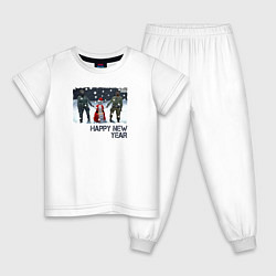 Пижама хлопковая детская Counter-Strike HNY, цвет: белый