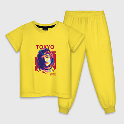 Пижама хлопковая детская Tokyo - La Casa De Papel, цвет: желтый