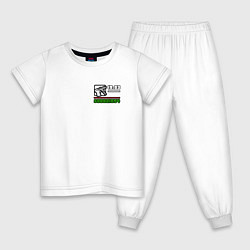 Пижама хлопковая детская GTA SAN ANDEAS, ГТА, цвет: белый
