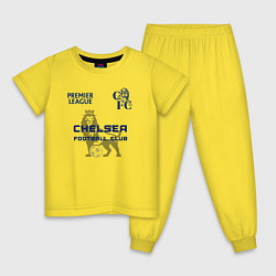 Пижама хлопковая детская CHELSEA F C ЧЕЛСИ Ф К, цвет: желтый