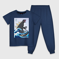 Детская пижама Godzilla in The Waves Eastern