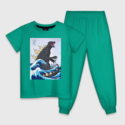 Детская пижама Godzilla in The Waves Eastern