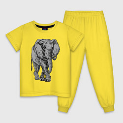 Детская пижама Огромный могучий слон