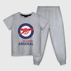 Пижама хлопковая детская Arsenal The Gunners, цвет: меланж