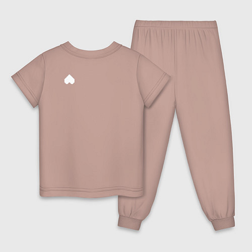 Детская пижама Душа Монстра / Пыльно-розовый – фото 2