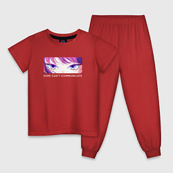 Пижама хлопковая детская Персонаж Коми, цвет: красный