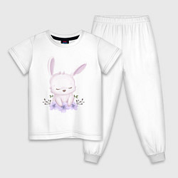 Детская пижама Милый Крольчонок С Цветочками